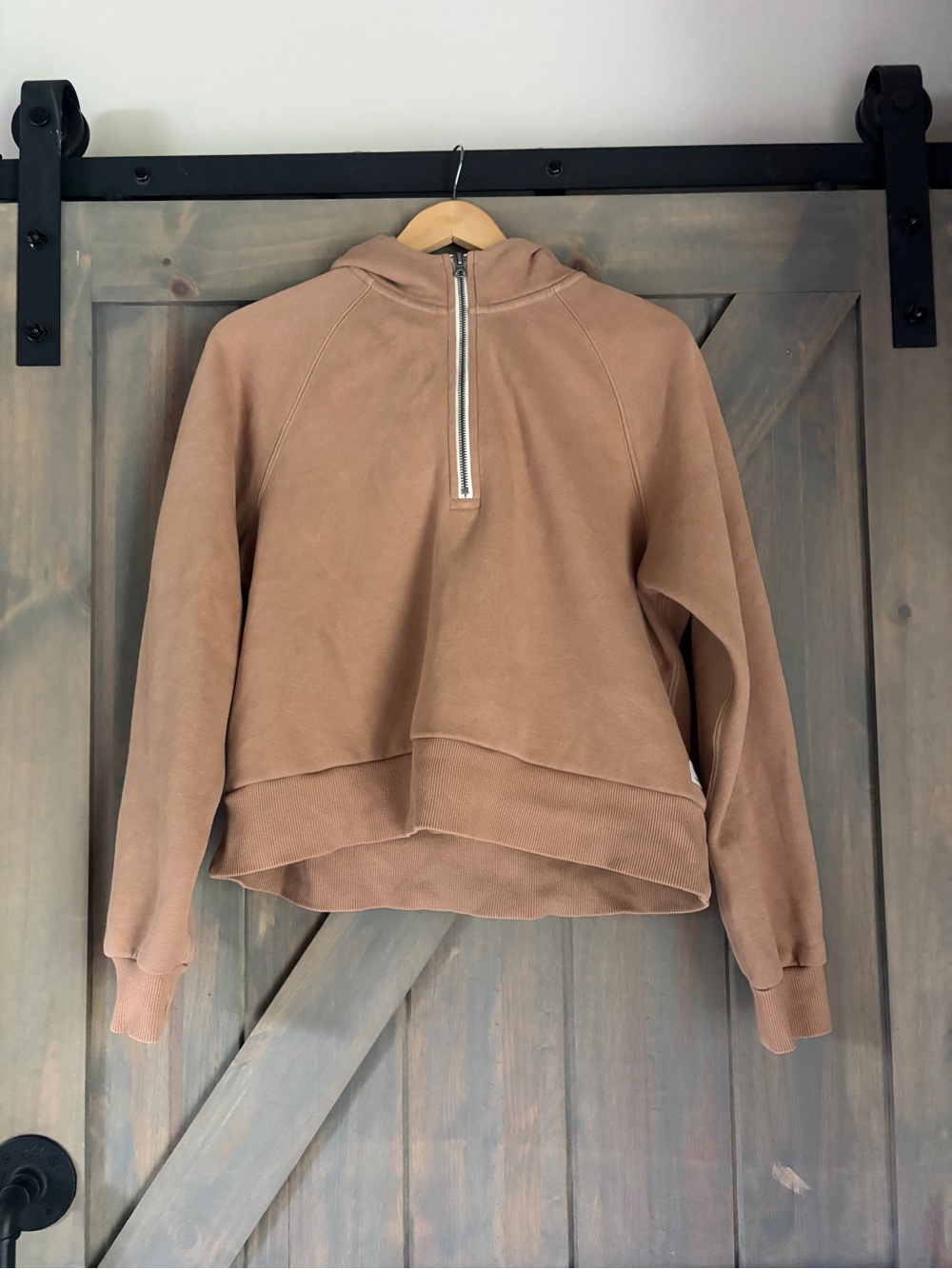 Womens Vuori Half-Zip Pullover Sweatshirt in Brown